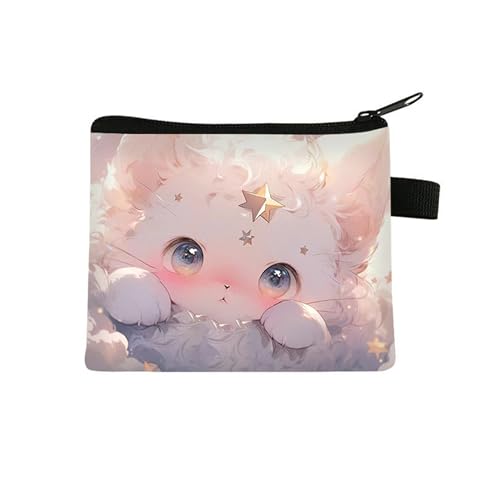 Kosmetiktasche Niedliche Katze Schminktasche Tragbare Reise Kosmetiktasche Klein Niedliche Vielseitige Make Up Bag Kosmetiktasche Damen Reißverschlusstasche Schminktasche Klein Mädchen von malxlaw