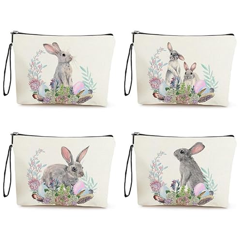 Kosmetiktasche Ostern Schminktasche Tragbare Reise Kosmetiktasche Set,Klein Niedliche Vielseitige Geldbörse Klein, Kosmetiktasche Damen,Reißverschlusstasche Kosmetik Tasche von malxlaw
