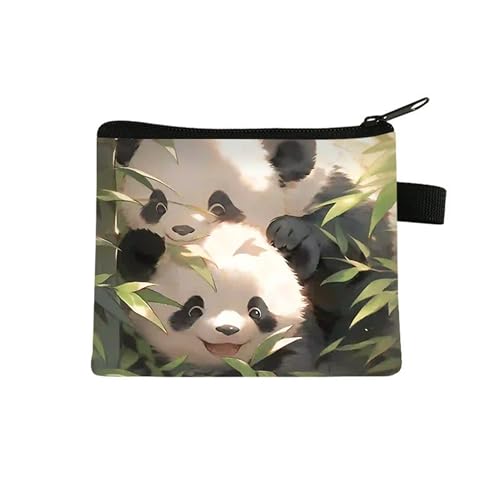 Kosmetiktasche Pandabambus Schminktasche Tragbare Reise Kosmetiktasche Klein Niedliche Vielseitige Make Up Bag Kosmetiktasche Damen Reißverschlusstasche Schminktasche Klein Mädchen von malxlaw