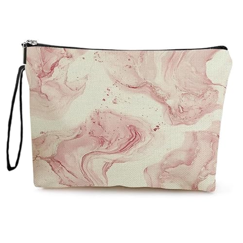 Kosmetiktasche Pink Wellen Schminktasche Tragbare Reise Kosmetiktasche Set,Klein Niedliche Vielseitige Geldbörse Klein, Kosmetiktasche Damen,Reißverschlusstasche Kosmetik Tasche Kosmetiktasche Pink Wellen Schminktasche Tragbare Reise Kosmetiktasche Set,Klein Niedliche Vielseitige Geldbörse Klein, Kosmetiktasche Damen,Reißverschlusstasche Kosmetik Tasche von malxlaw