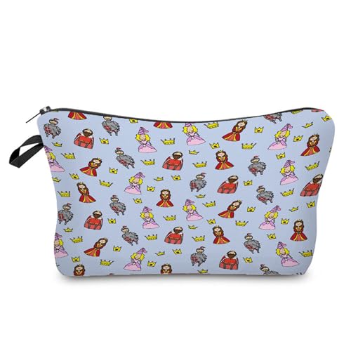 Kosmetiktasche Prinzessin Schminktasche Tragbare Reise Kosmetiktasche Set,Klein Niedliche Vielseitige Geldbörse Klein, Kosmetiktasche Damen,Reißverschlusstasche Kosmetik Tasche von malxlaw
