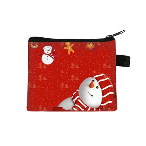 Kosmetiktasche Rote Weihnachten Schminktasche Tragbare Reise Kosmetiktasche Klein Niedliche Vielseitige Make Up Bag Kosmetiktasche Damen Reißverschlusstasche Schminktasche Klein Mädchen von malxlaw