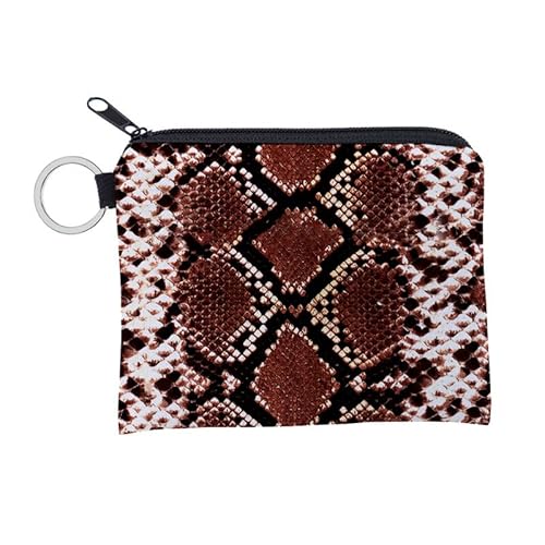 Kosmetiktasche Schlangenmuster Schminktasche Tragbare Reise Kosmetiktasche Klein Niedliche Vielseitige Make Up Bag Kosmetiktasche Damen Reißverschlusstasche Schminktasche Klein Mädchen von malxlaw