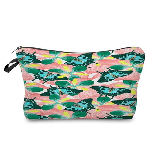 Kosmetiktasche Schmetterlingsblumen Schminktasche Tragbare Reise Kosmetiktasche Set,Klein Niedliche Vielseitige Geldbörse Klein, Kosmetiktasche Damen,Reißverschlusstasche Kosmetik Tasche Kosmetiktasche Schmetterlingsblumen Schminktasche Tragbare Reise Kosmetiktasche Set,Klein Niedliche Vielseitige Geldbörse Klein, Kosmetiktasche Damen,Reißverschlusstasche Kosmetik Tasche von malxlaw