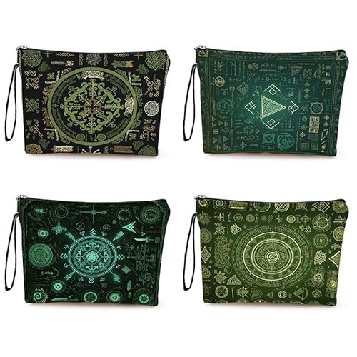 Kosmetiktasche Schwarzer Druck Schminktasche Tragbare Reise Kosmetiktasche Set,Klein Niedliche Vielseitige Geldbörse Klein, Kosmetiktasche Damen,Reißverschlusstasche Kosmetik Tasche von malxlaw