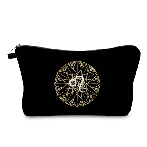 Kosmetiktasche Sternbild Schminktasche Tragbare Reise Kosmetiktasche Klein Niedliche Vielseitige Make Up Bag Kosmetiktasche Damen Reißverschlusstasche Schminktasche Klein Mädchen von malxlaw