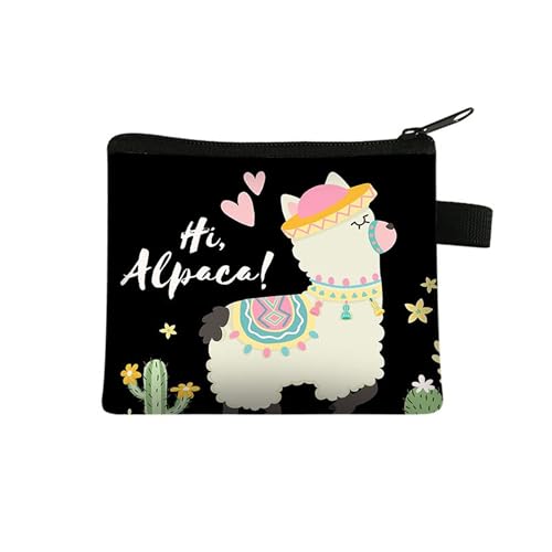 Kosmetiktasche Süße Alpaka Schminktasche Tragbare Reise Kosmetiktasche Klein Niedliche Vielseitige Make Up Bag Kosmetiktasche Damen Reißverschlusstasche Schminktasche Klein Mädchen von malxlaw