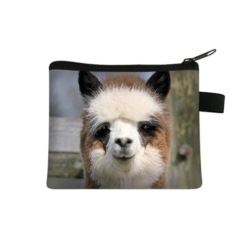 Kosmetiktasche Süße Alpaka Schminktasche Tragbare Reise Kosmetiktasche Klein Niedliche Vielseitige Make Up Bag Kosmetiktasche Damen Reißverschlusstasche Schminktasche Klein Mädchen von malxlaw