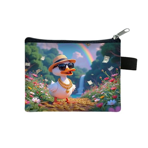 Kosmetiktasche Süße Ente Schminktasche Tragbare Reise Kosmetiktasche Klein Niedliche Vielseitige Make Up Bag Kosmetiktasche Damen Reißverschlusstasche Schminktasche Klein Mädchen von malxlaw