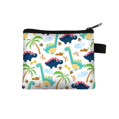 Kosmetiktasche Süßer Dinosaurier Schminktasche Tragbare Reise Kosmetiktasche Klein Niedliche Vielseitige Make Up Bag Kosmetiktasche Damen Reißverschlusstasche Schminktasche Klein Mädchen von malxlaw