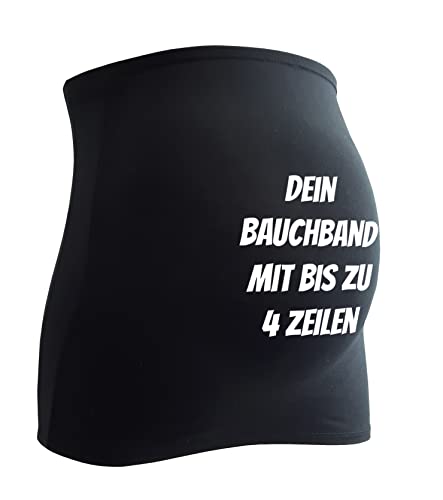 Bauchband mit Wunschtext - Bauchband mit Text, einfach selber gestalten. Alle Bauchbänder werden mit Liebe bedruckt. Designe jetzt dein eigenes Bauchband auf Amazon von mama band