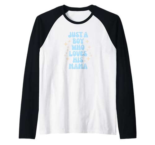 Just a Boy Who Loves His Mama Cute Family Loving Tees Mugs Raglan von mama love depot