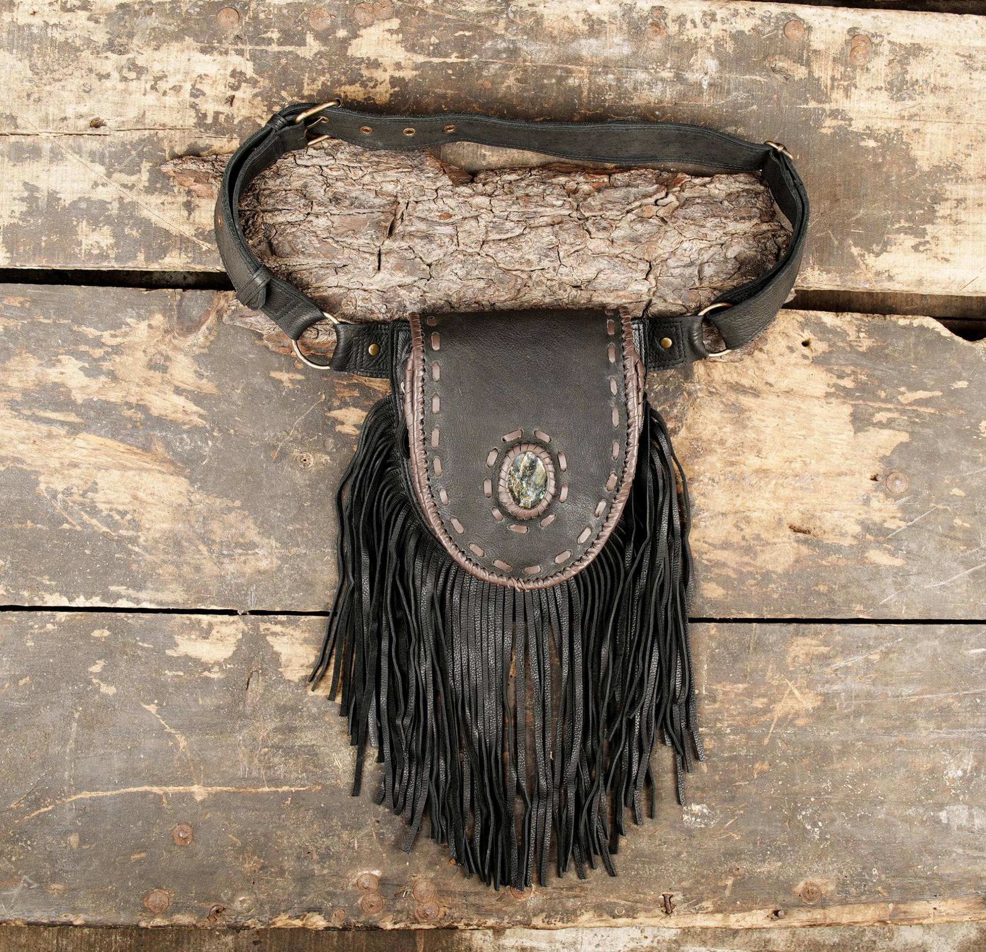 Handmade Leather Waist Bag With Adjustable Belt || Festival Fanny Pack Hip Gemstone For Unisex Handmade Leather Waist Bag With Adjustable Belt || Festival Fanny Pack Hip Gemstone For Unisex von mamaleatherbag