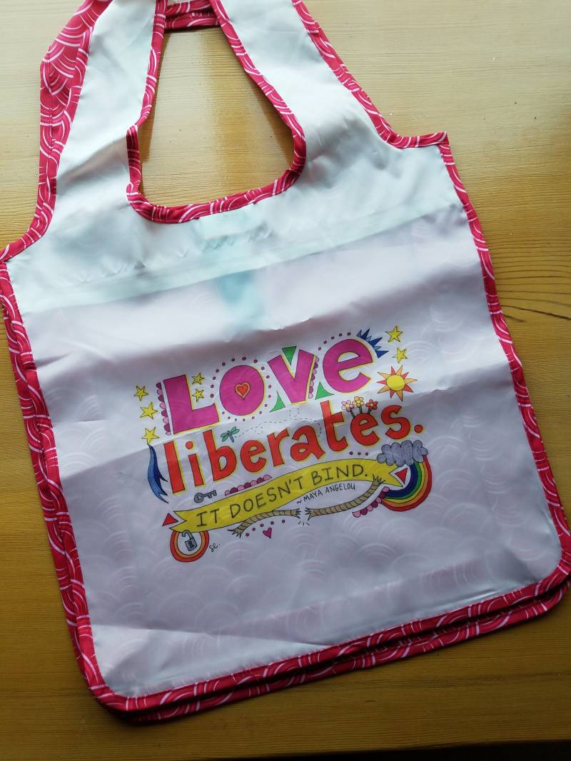 Liebe Befreit Wiederverwendbare Tasche Liebe Befreit Wiederverwendbare Tasche von mamasachacreative