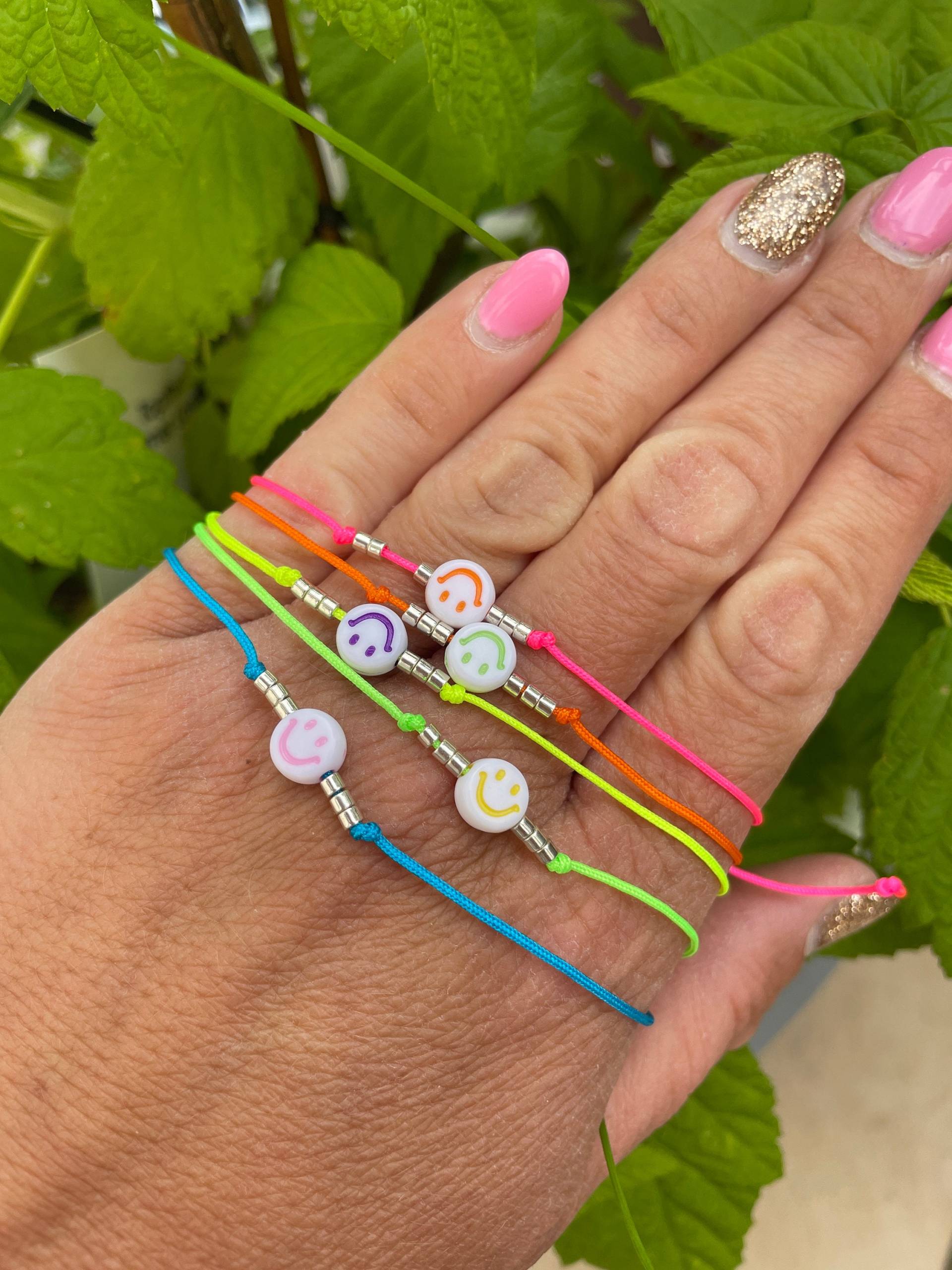 Armbänder | Smiley Happy Nylonband Verstellbar Junggesellenabschied Glücksarmband Partnerarmband Silber Gold Dünn Armbänder | Smiley Happy Nylonband Verstellbar Junggesellenabschied Glücksarmband Partnerarmband Silber Gold Dünn von mamiliebtschoenes