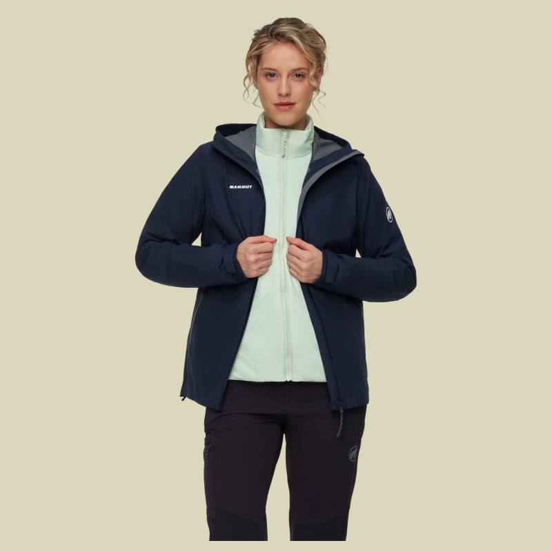 Alto Light 3 in 1 HS Hooded Jacket Women XL blau - marine-silver sage von mammut