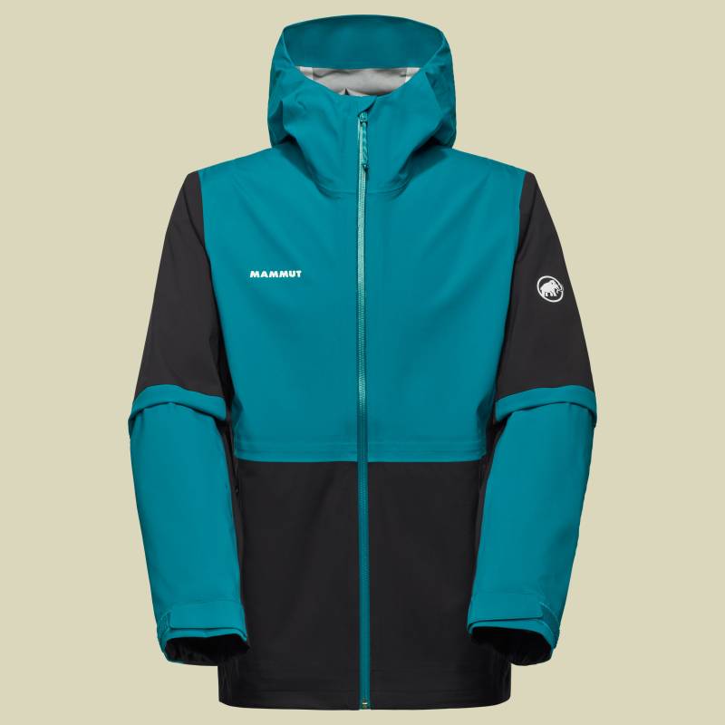 Linard Guide HS Hooded Jacket Men XXXL türkis - black-deep teal von mammut