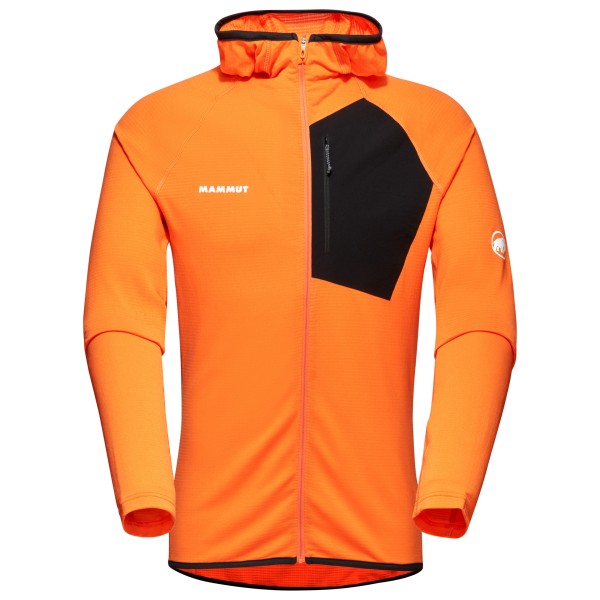 Mammut - Aenergy Light Midlayer Hooded Jacket - Fleecejacke Gr L orange von mammut