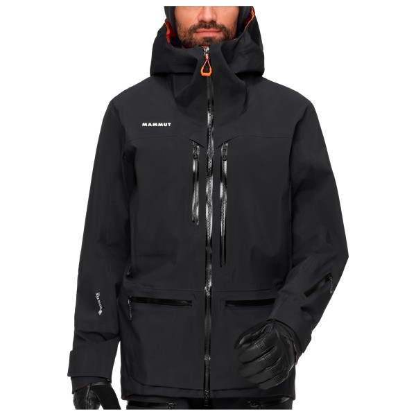 Mammut - Eiger Free Pro Hardshell Hooded Jacket - Regenjacke Gr XXL schwarz von mammut