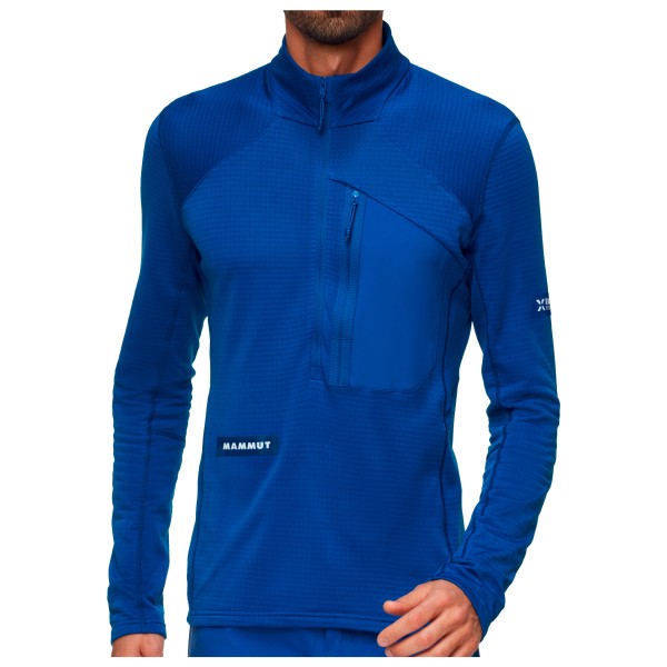 Mammut - Eiger Nordwand Advanced First Layer Half Zip Pull - Fleecejacke Gr L blau von mammut