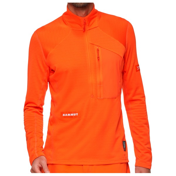 Mammut - Eiger Nordwand Advanced First Layer Half Zip Pull - Fleecejacke Gr XL rot/orange von mammut