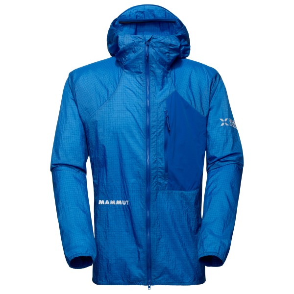 Mammut - Eiger Nordwand Advanced Windbreaker Hooded Jacket - Softshelljacke Gr S blau von mammut