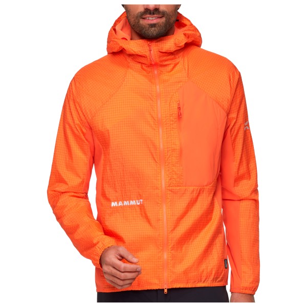 Mammut - Eiger Nordwand Advanced Windbreaker Hooded Jacket - Softshelljacke Gr XXL orange von mammut