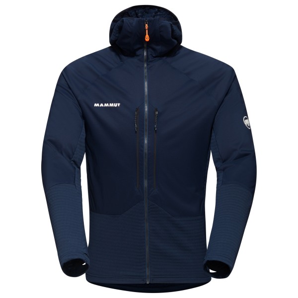 Mammut - Eiger Nordwand Midlayer Hybrid Hooded Jacket - Softshelljacke Gr XXL blau von mammut