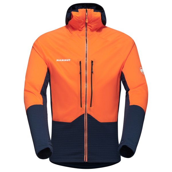 Mammut - Eiger Nordwand Midlayer Hybrid Hooded Jacket - Softshelljacke Gr XXL orange von mammut