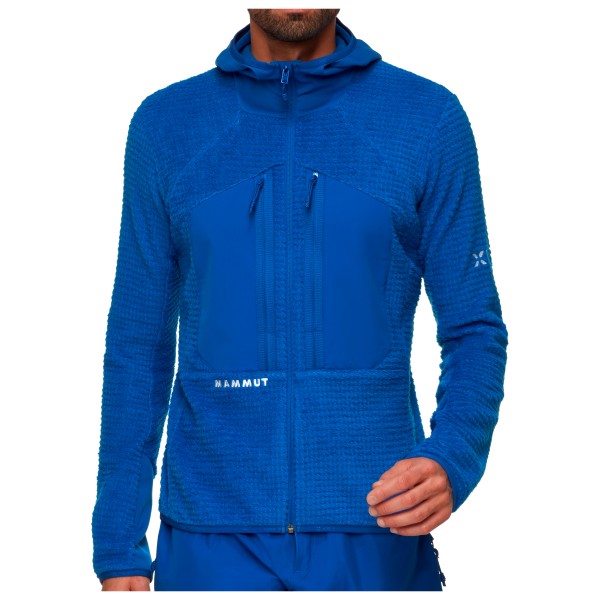 Mammut - Eiger Nordwand Pro Midlayer Air Hooded Jacket - Fleecejacke Gr XXL blau von mammut