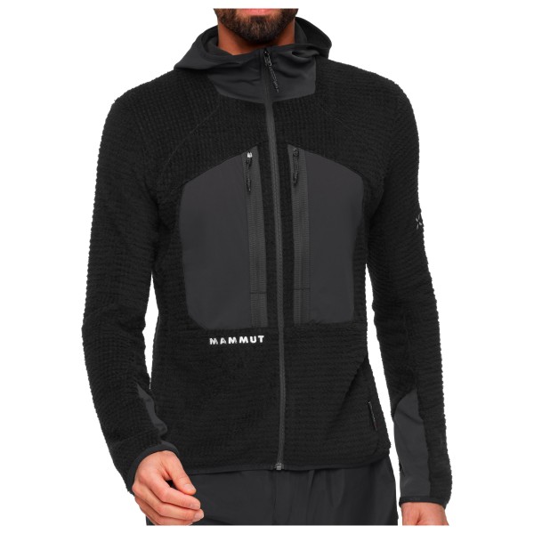 Mammut - Eiger Nordwand Pro Midlayer Air Hooded Jacket - Fleecejacke Gr XXL schwarz von mammut