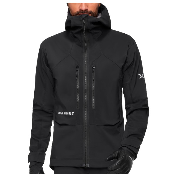 Mammut - Eiger Nordwand Pro Softshell Hooded Jacket - Softshelljacke Gr S schwarz von mammut