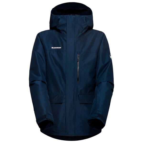Mammut - Fall Line Hardshell Thermo Hooded Jacket - Skijacke Gr S blau von mammut
