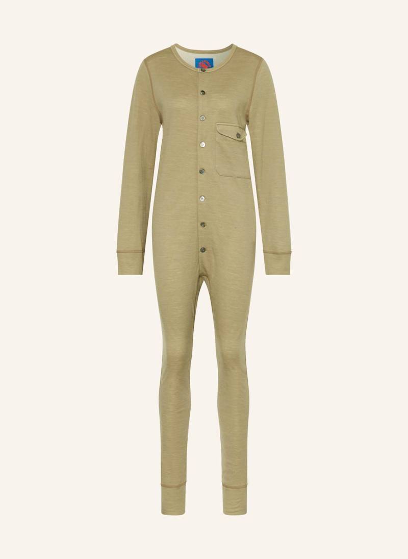 Mammut Funktionswäsche-Jumpsuit Direttissima Mit Merinowolle beige von mammut
