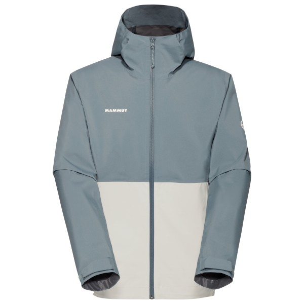 Mammut - Linard Light Hardshell Hooded Jacket - Regenjacke Gr XL grau von mammut
