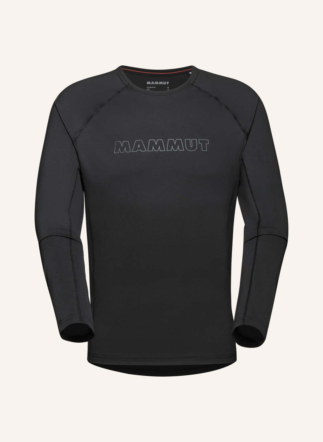 Mammut Longsleeve Selun Fl Logo schwarz von mammut
