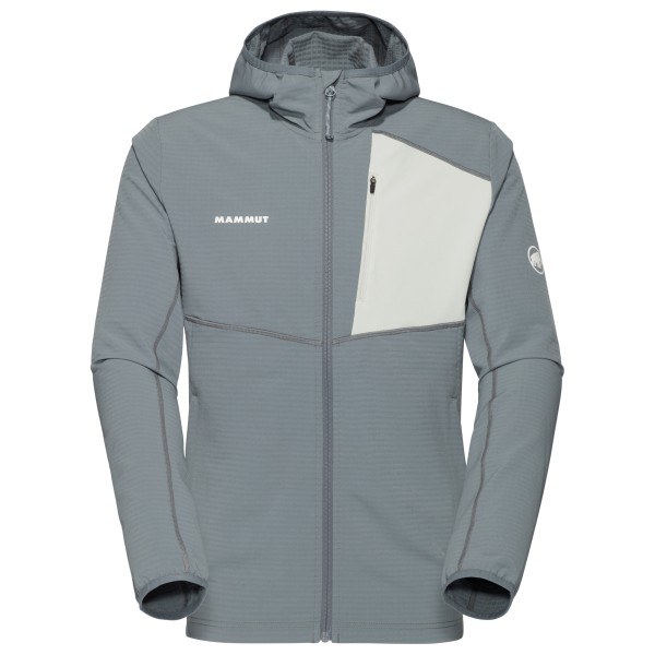 Mammut - Madris Light Midlayer Hooded Jacket - Fleecejacke Gr M grau von mammut