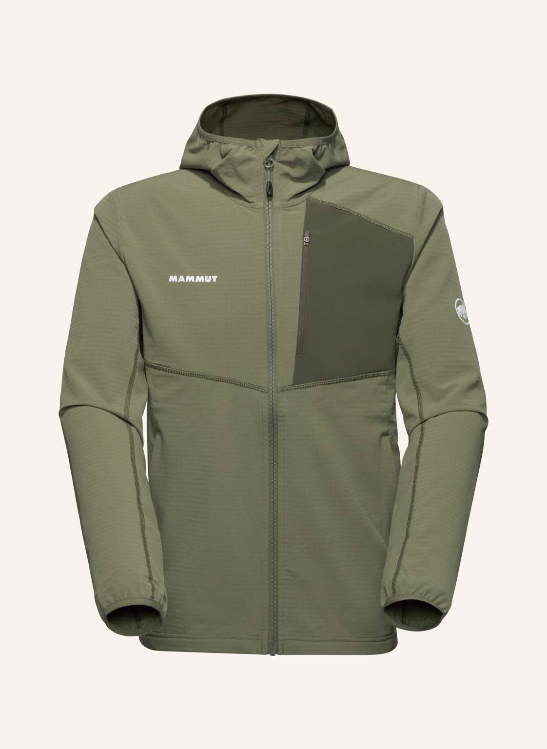 Mammut Midlayerjacke Madris Light Ml Mit Kapuze gruen von mammut