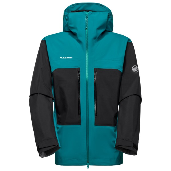 Mammut - Taiss Hardshell Hooded Jacket - Regenjacke Gr S türkis/schwarz von mammut