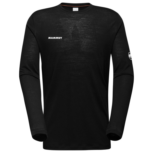 Mammut - Tree Wool Firstlayer Longsleeve - Funktionsshirt Gr S schwarz von mammut