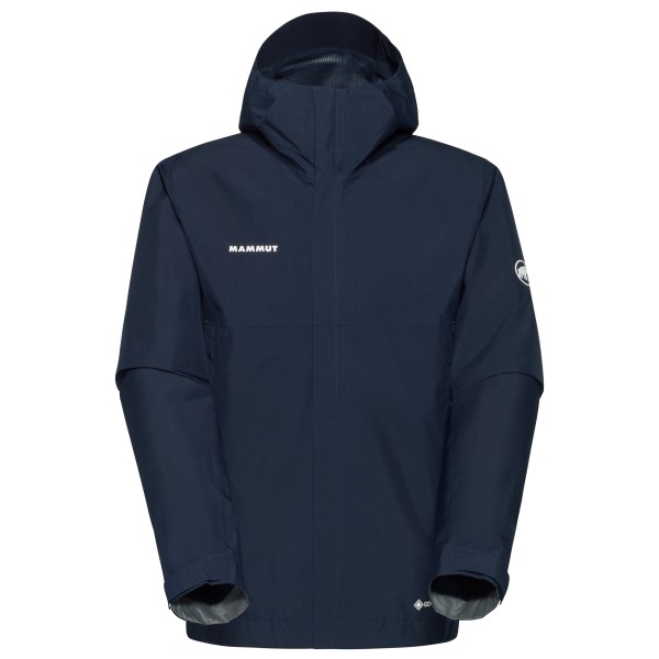 Mammut - Treeline Light Hardshell Hooded Jacket - Regenjacke Gr M blau von mammut