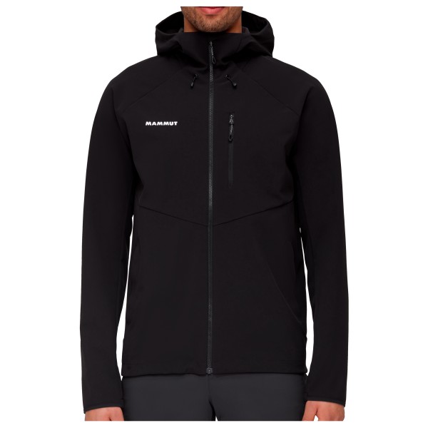 Mammut - Ultimate Comfort Softshell Hooded Jacket - Softshelljacke Gr M schwarz von mammut