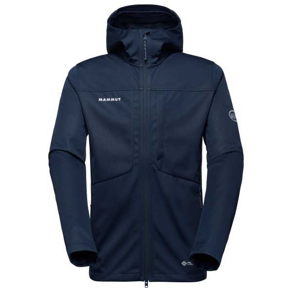 Mammut - Ultimate VIII Softshell Hooded Jacket - Softshelljacke Gr XXL blau von mammut