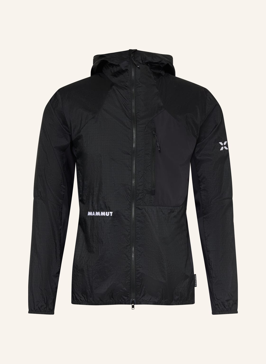 Mammut Windbreaker Eiger Nordwand Advanced Hooded schwarz von mammut