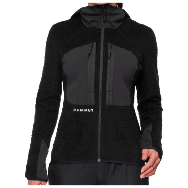 Mammut - Women's Eiger Nordwand Pro Midlayer Air Hooded - Fleecejacke Gr M schwarz von mammut