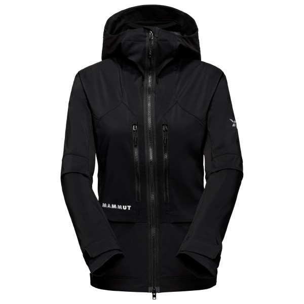 Mammut - Women's Eiger Nordwand Pro Softshell Hooded Jacket - Softshelljacke Gr L schwarz von mammut