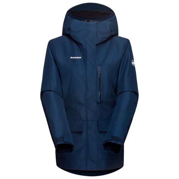 Mammut - Women's Fall Line Hardshell Thermo Hooded Jacket - Skijacke Gr M blau von mammut