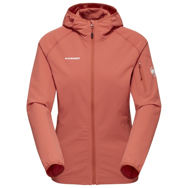 Mammut - Women's Madris Light ML Hooded Jacket - Softshelljacke Gr L rot von mammut