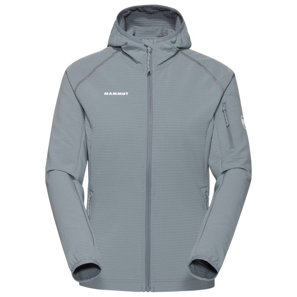 Mammut - Women's Madris Light Midlayer Hooded Jacket - Fleecejacke Gr L grau von mammut