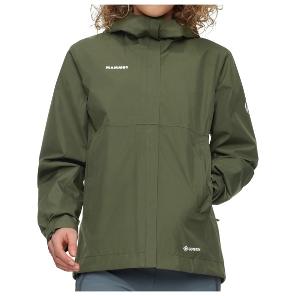 Mammut - Women's Treeline Light Hardshell Hooded Jacket - Regenjacke Gr M oliv von mammut